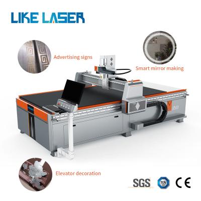 China Large Size LOW-E Deep Conductive Film Marking Glass Laser Etching Machine for Silver Paste/Gold Plated Glass Tracing Marking for sale