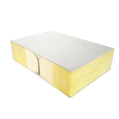 China Modern CE Proved Energy Saving Rock Wool Sandwich Wall Tile Heat Insulation Panel For Cold Room for sale