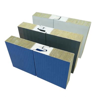 China Best Price Good Quality Modern Cold Storage And Clean Room Rock Wool Sandwich Panel With ISO9001 for sale