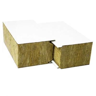 China Modern lightweight precast fireproof rock wool sandwich wall panel for external wall for sale