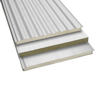 China Industrial Prefabricated Wall Roof Panels Sandwich PU Polyurethane Sandwich Panels For Cold Room for sale