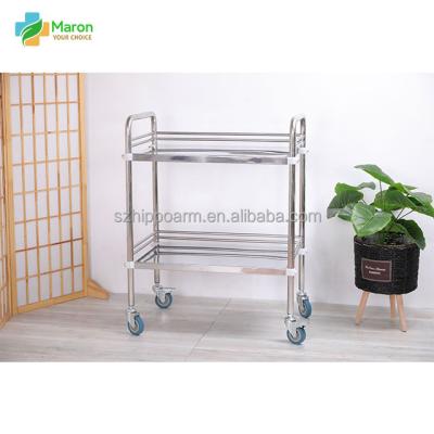 China Stainless Metal Cart With Drawer For Hospital Clinic for sale