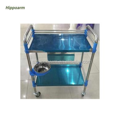 China Metal Stainless Steel Surgical Trolley With Drawer for sale