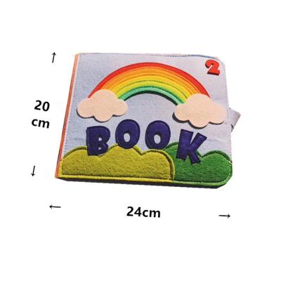 China Preschool Eductional Toys Hot Selling Quiet Early Education Cloth Book Cloth Book Education Quiet Toy For Children for sale