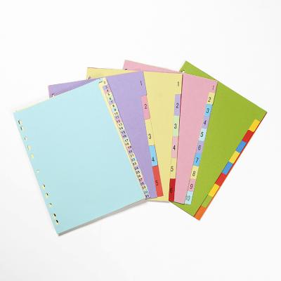 China Office School Stationery New Style Ring Binder Stationery File A4 Assorted Colors PP Index Divider for sale