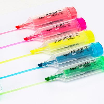 China Promotional Markers & Custom Printed Promotional Plastic Highlighter Bars Logo Marker Pen Highlighter Pen for sale