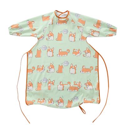 China Washable Baby Dining Sleeve Lounger Shirt Children's Anti-Dressing Pouch Waterproof And Antifouling Feeding Bib for sale