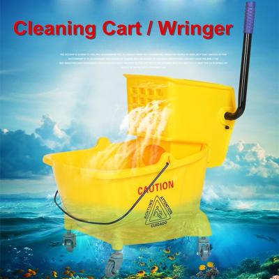 China Plastic Roller Wringer Bucket Mop Sustainable Washing Simple Wringer for sale