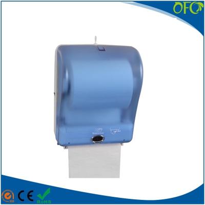 China Plastic Electric Tissue Paper Holder Automatic Cut OFC Paper Napkin Dispenser for sale