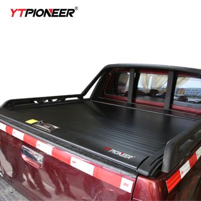 China YTPIONEER Hard Aluminum Alloy Pickup Truck Bed Cover Tonneau Aluminum Retractable Manual Cover For Isuzu 2007-2020 D-Max for sale