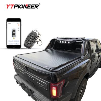 China YTPIONEER Pickup Hard Aluminum Retractable Bed Cover Tonneau Electric Cover Lock For Ford F150 Raptor 2009-2020 for sale