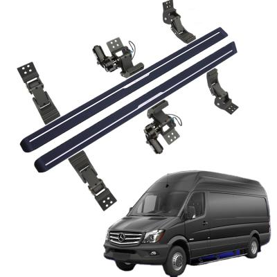 China Aluminum Alloy Waterproof And Rustproof Retractable Running Boards Power Running Board Electric Side Step For Mercedes Benz Sprinter 2015-18 for sale