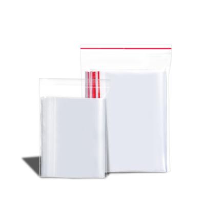 China Factory direct sales zipper food bag zipper lock transparent sealed bag for sale