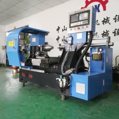 China Chinese hotels metal cnc turning lathe machine (doubie roller) on sale for sale