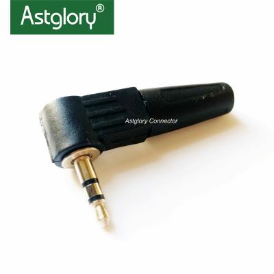 China audio & Astglory 3.5mm Shell Bon Angel Stereo Gold Plug Video Phone Jack Connector for sale