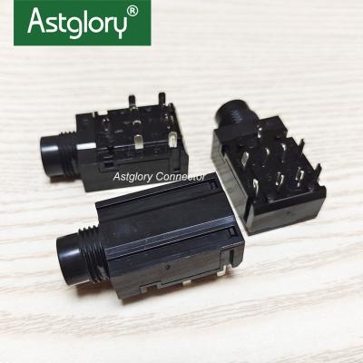 China audio & Astglory Video Class A 6.35MM STEREO JACK, PCB 9 PIN for sale