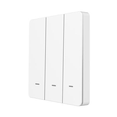 China UK Residential Tuya Smartlife Wifi Panel Tempered Glass Smartdust Lighting Wall Touch Switch 4 Strip Smart Switch for sale