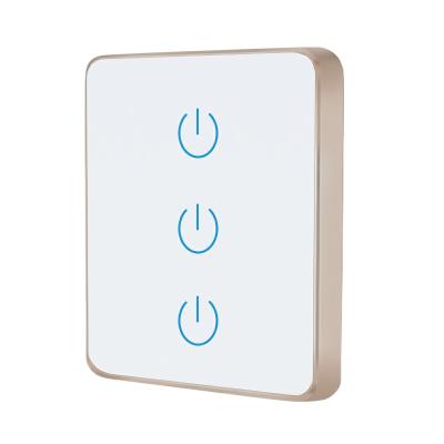 China Residential Life Us/uk/eu Standard 1/2/3 Band 240v 220v Wifi Switch Touch Smart Electric Wall Switch Home Light for sale