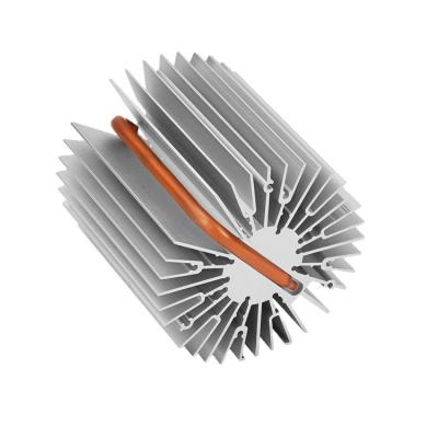 China Heatsink Customized VC Heatsink Aluminum Copper Pipe Pin Fin Chemical Etching Anodized Aluminum Heatsink for sale