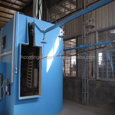 China Machinery Repair Shops Powder Coating Line With Overhead Conveyor System for sale