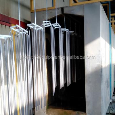 China Complete System Machinery Repair Shops Fully Automatic Powder Coating Line For Metal Tube for sale