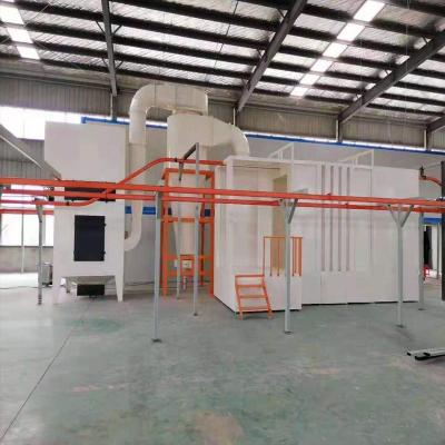 China Factory Semi Automatic Powder Coating Line Powder Coating Process For Industrial for sale