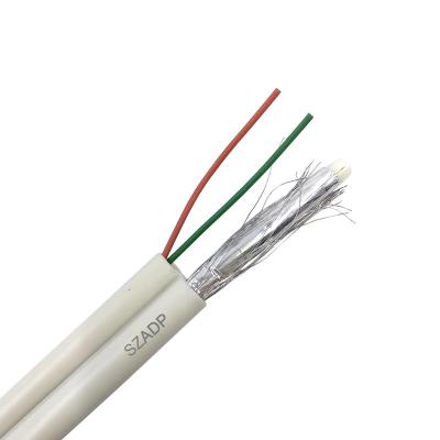 China RG59/RG58/RG6/RG11 Coaxial Cable With 2 Core Power Cable CCTV CATV Cable CCTV Cable for sale