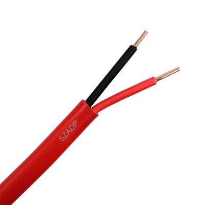 China SZADP Networking Fire Resistance PVC Fire Alarm Cable 2 Core Bare Copper Fire Alarm Cable Specifications for sale