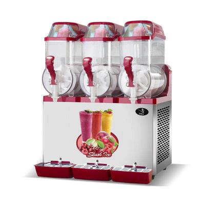 China 110V220V Hotels Beverage Machine 3 Tanks 12Lx3 Slush Granita/Frozen Slush Machine/Soggy Machine for sale