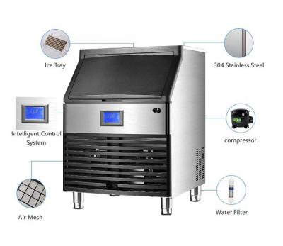 China ZS80 80kg/24H Hotels automatic ice maker machine with cube machine ice maker for sale