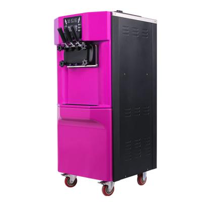 China Frozen food factory 35L/H ice cream machine soft ice cream making machine three flavors soft serve machine for ice cream for sale