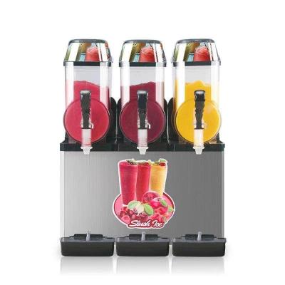 China Hotels Sale 12Lx3 Drinks Machine 3 Tanks Slush Granita/Hot Frozen Slush Machine/Soggy Machine for sale