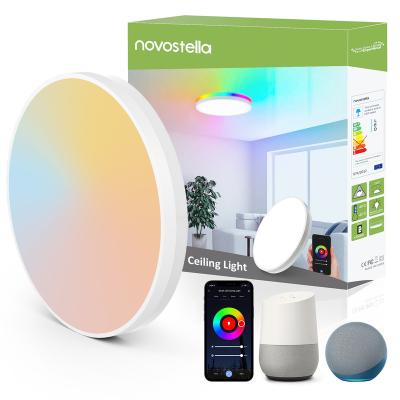 China Modern LED Smart Ultrathin Downlight RGBCW Dimming Multicolor Lights WiFi APP Alexa Voice Control Remote Home Party for sale