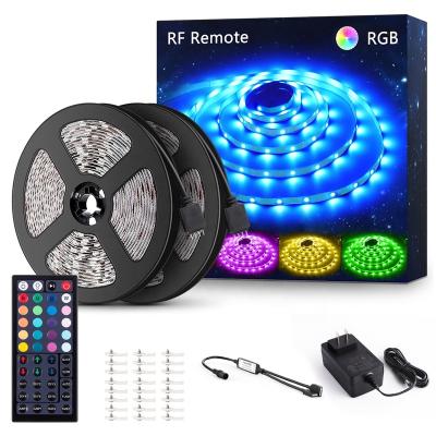 China Dining Room 6m 12m 16m 32m Indoor IP20 RGB Led Flexible Strip Lights For Decorative Lighting DC12V 5050 USB Infrared Remote Strip Lights for sale