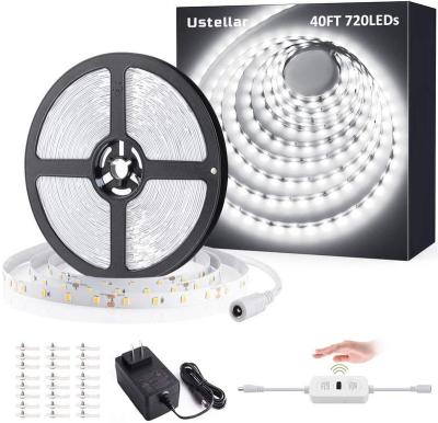 China 12M/40FT Modern Hand Wave LED Strip Lights/720 LED Dimmable Cool White Wave Activated Control Strip 24V LED Ribbon Light for sale