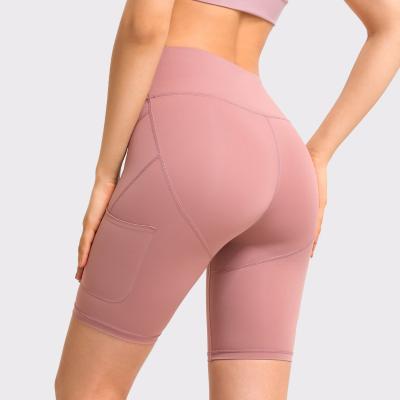 China Hot Selling Breathable High Waisted Short for Running Women Workout Yoga Compression Biker Shorts for sale