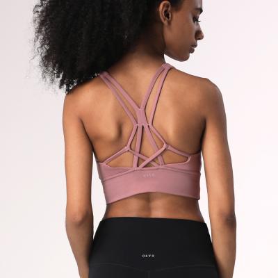 China High Quality Breathable Fitness Workout Yoga Sports Bra Full Coverage Women Gym Bra Wholesale for sale