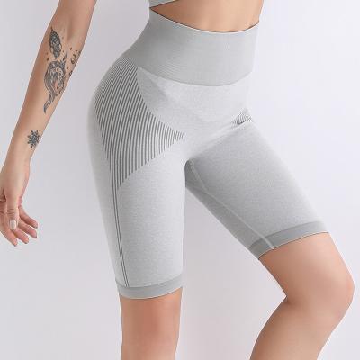 China Breathable Customize Logo Biker Shorts High Waist Yoga Shorts For Women Tummy Control Stretch Active Workout Short Yoga Leggings for sale