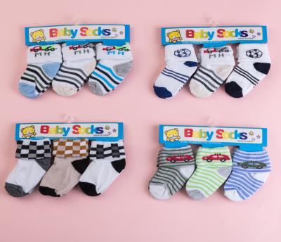 China Super Value Hot Selling QUICK DRY Bundle Mixed Designs Cute Terry Socks Infant Boy Girl Baby Flip Socks for sale