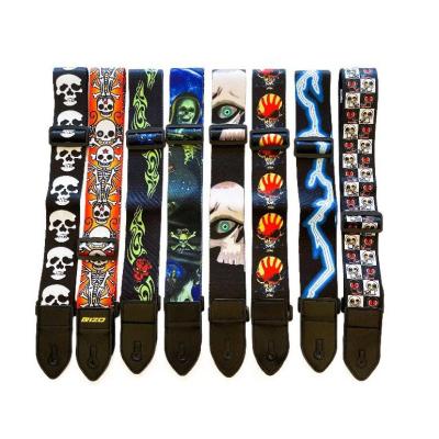 China Hot Sale Cotton GUITAR Vintage Personalized Soft Strong Strap Anti-wrinkle Guitar Straps for sale