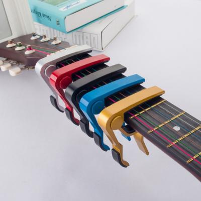 China GUITAR factory hot sale custom round aluminum alloy metal guitar capo for sale