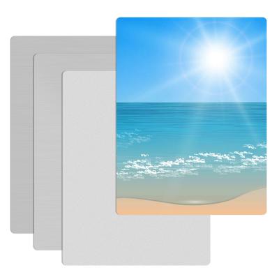 China Sublimation Top Rated To Customize Aluminum Thin HD Photo Sublimation White Page for sale