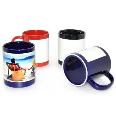 China Factory direct sale 11oz viable glow in the dark ceramic mug magic luminous mugs for sublimation for sale