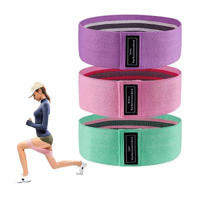 China Durable High Quality Elastic Resistance Band Yoga Belt Leg Gym Anti-Skid Workout Stretching Tension Band for sale