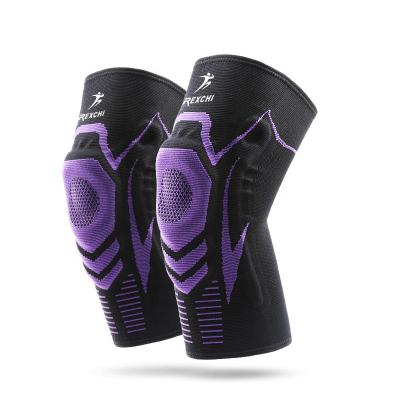 China Elasticity Adjustable Knee Support 2021 Best Design 3D Adjustable Compression Fitness Gym Game Elastic Knitting Football Protected Kneepads for sale