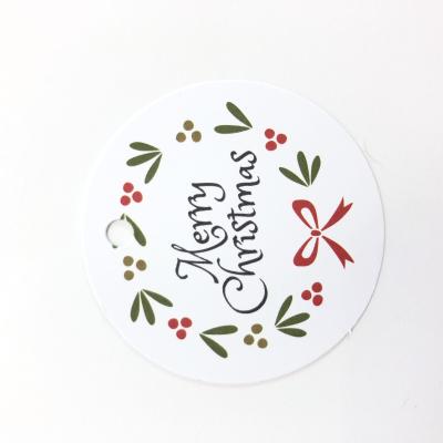 China Viable Custom Tags Hang Labels Discount Design Christmas Tags Wrapping Paper for DIY Arts and Crafts Christmas Gift for sale