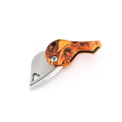 China Manufacturer Direct Sale Abs Mini Folding Love Shape Knife Easy Carry Multi Functional Knife For Outdoor Survival for sale