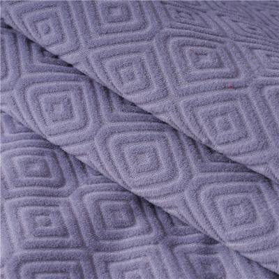 China Stretch Chair Covers Polyester Home Textile Jacquard Lavender Knitted Spandex / Polyester Medium Weight 180gsm Make-to-order for sale