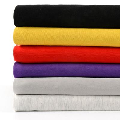 China 40S cotton 20D spandex mercerized jersey 170gsm ice cool hand feel cotton knits fabric for shirts and baby wear for sale