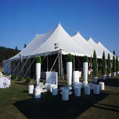 China Luxury Wedding IG Resistance 12mX18m Large Pole Wedding Tent Aluminum Frame UV Waterproof High Peak All Season Tent for sale